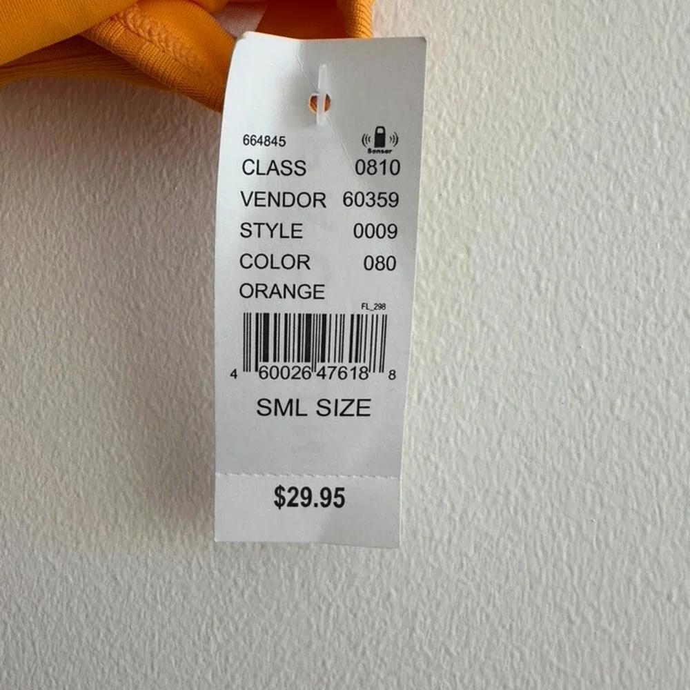 Pacsun Swim Women's Orange Bikini Top Swimwear Size Small NWT